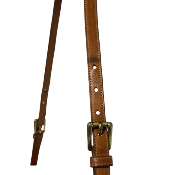 Dooney & Bourke Vintage Leather Crossbody Bag Taupe/Brown - Picture 7 of 16